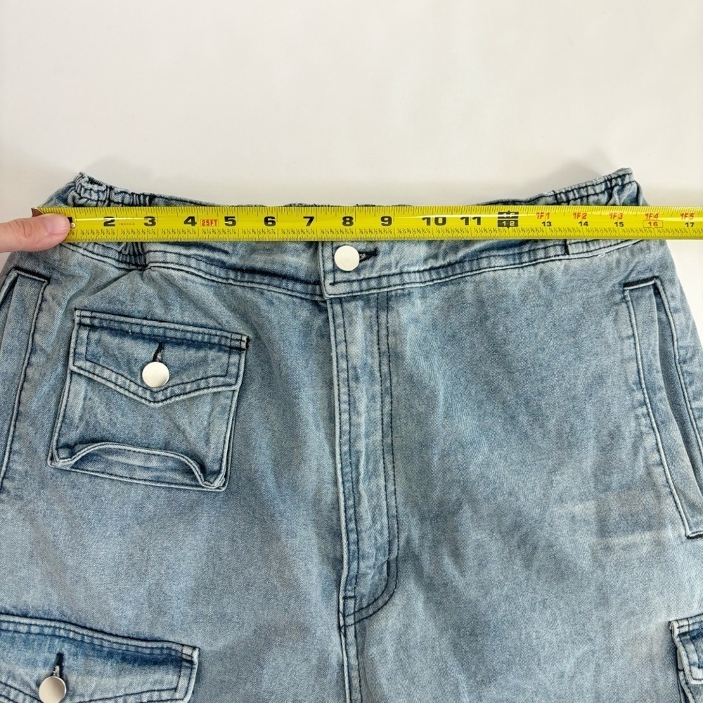 EB Denim Cargo Pants in Rain Wash Size XL - Picture 9 of 11